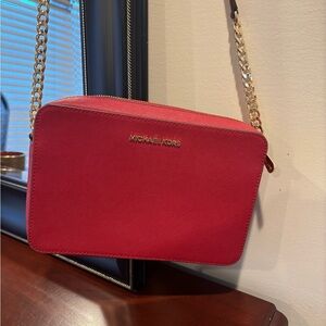Michael Kors Vibrant Red Crossbody Bag